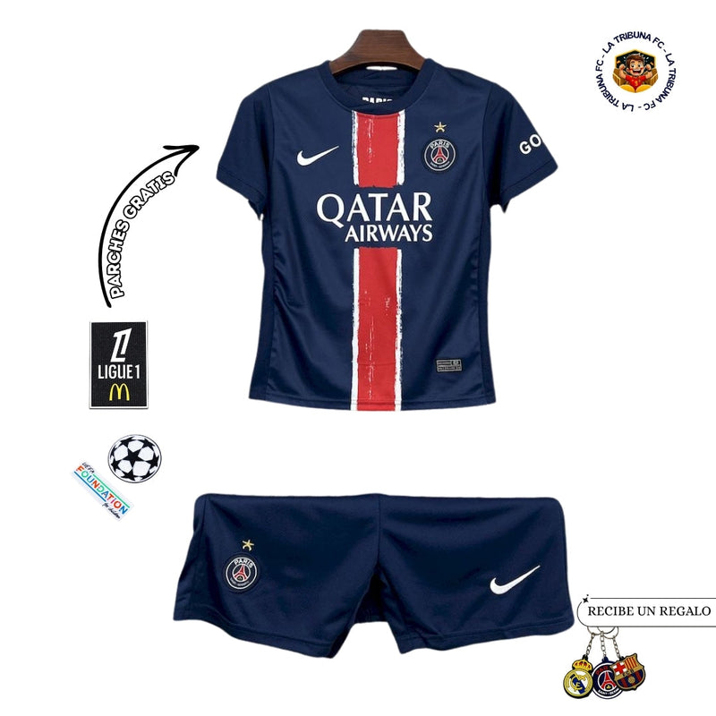 PSG I 24/25 CON ESTRELLA (CONJUNTO INFANTIL)